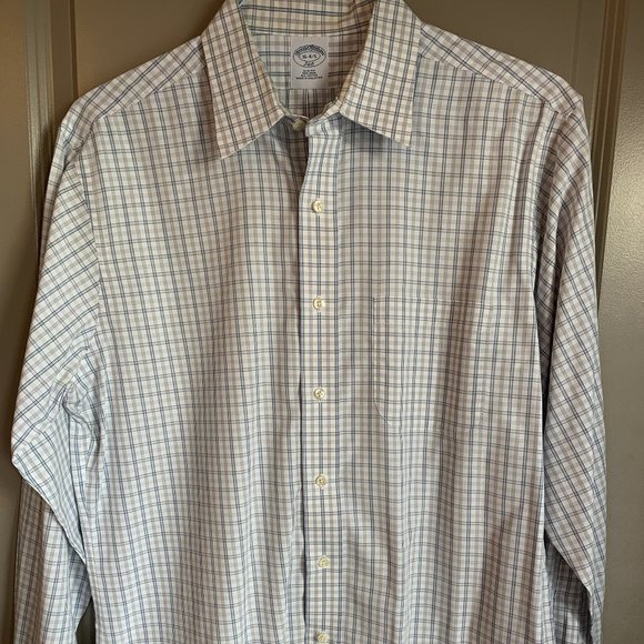 Brooks Brothers Other - Brooks Brothers White/Blue Plaid Button Down